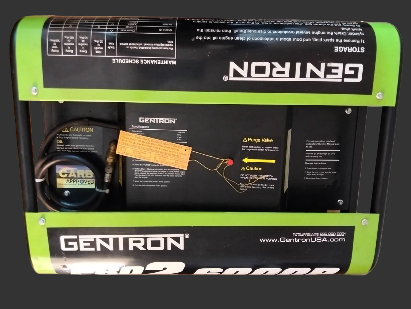 Generador Gentron Pro2 6000 W para Gas Propano