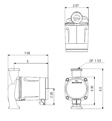 Bomba circuladora ALPHA2 15-55 SF/LC Grundfos