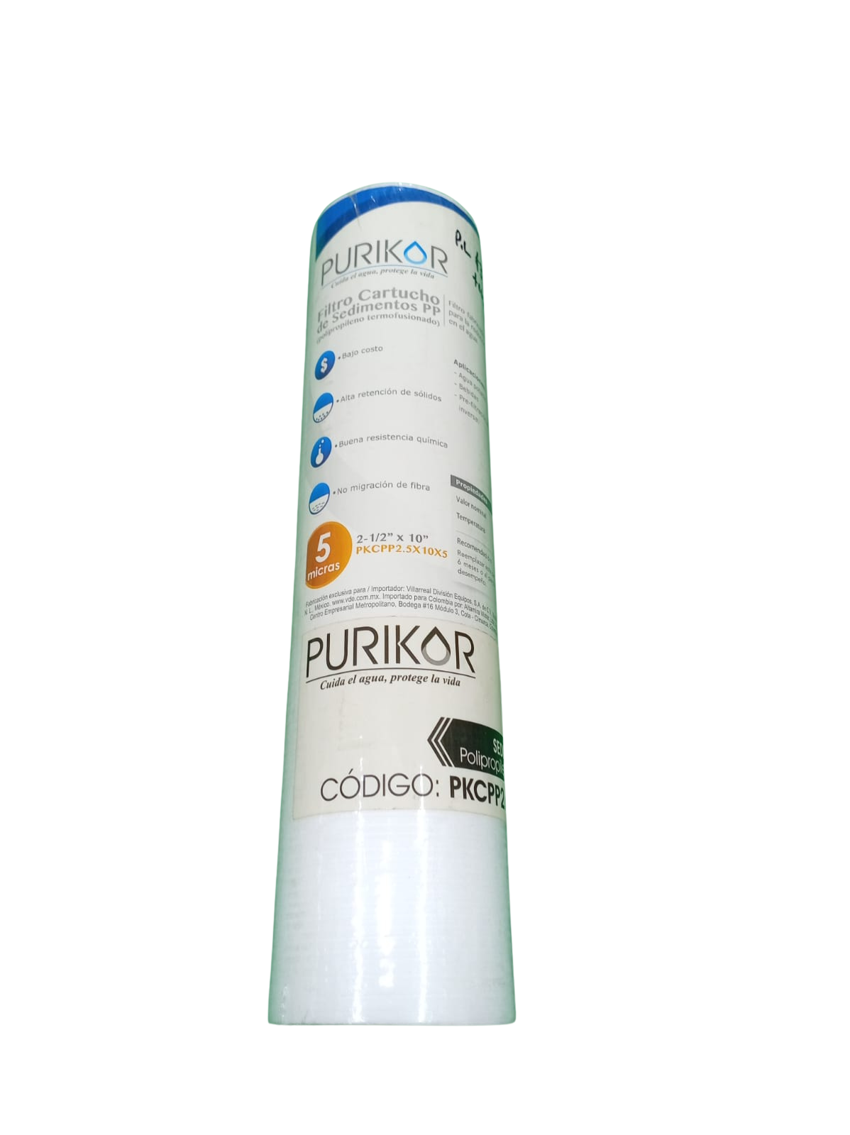Filtro Cartucho Polipropileno PKCPP2.5x10x5