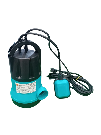 Bomba Sumergible Para Agua Limpia 1/2 Hp Con Flotador