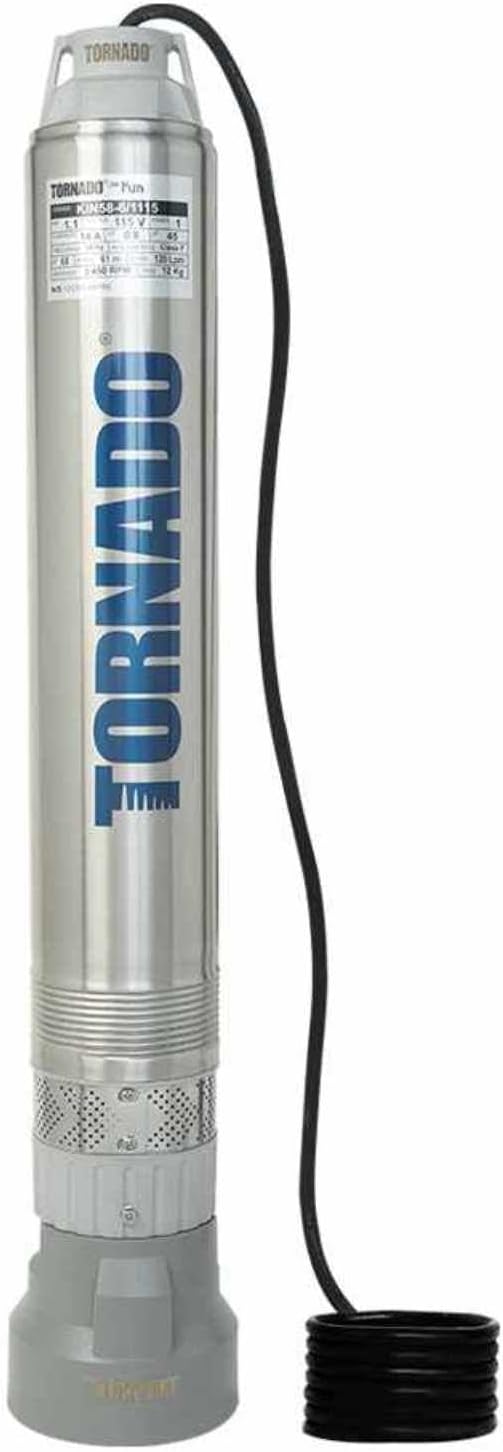 Bomba Sumergible con Flotador sin Clavija 1.5HP 230V  1FASE Tornado kin58-8-1230A