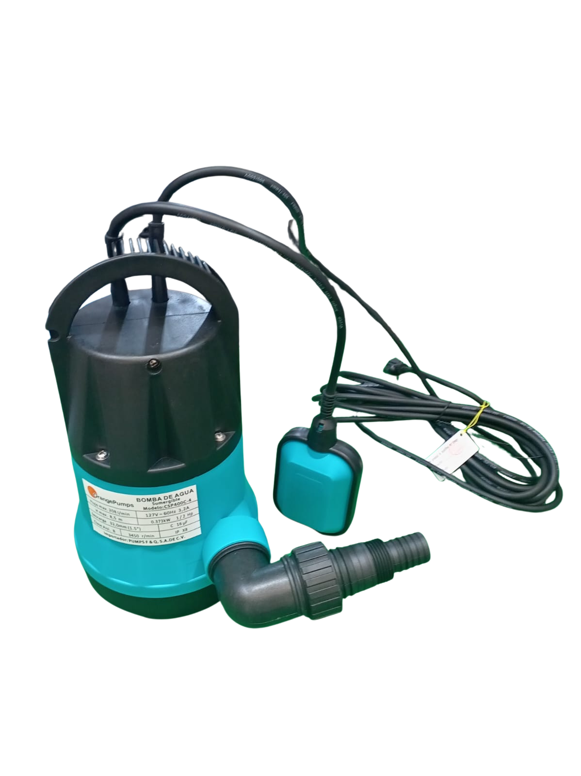 Bomba Sumergible Para Agua Limpia 1/2 Hp Con Flotador