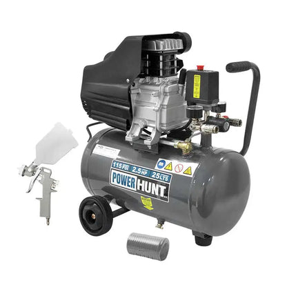 Compresor de Aire Motor 2.5HP Tanque de 25 Litros PowerHunt