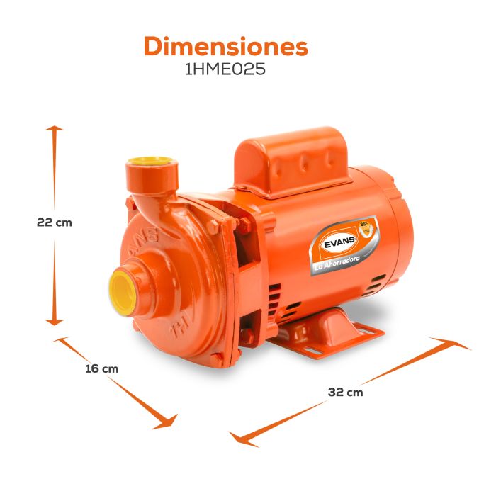Bomba Centrifuga 0.25HP 115V 1FASE EVANS 1HM025