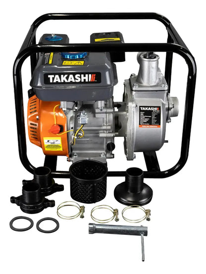 Motobomba Autocebante motor a Gasolina 6.5HP TAKASHI