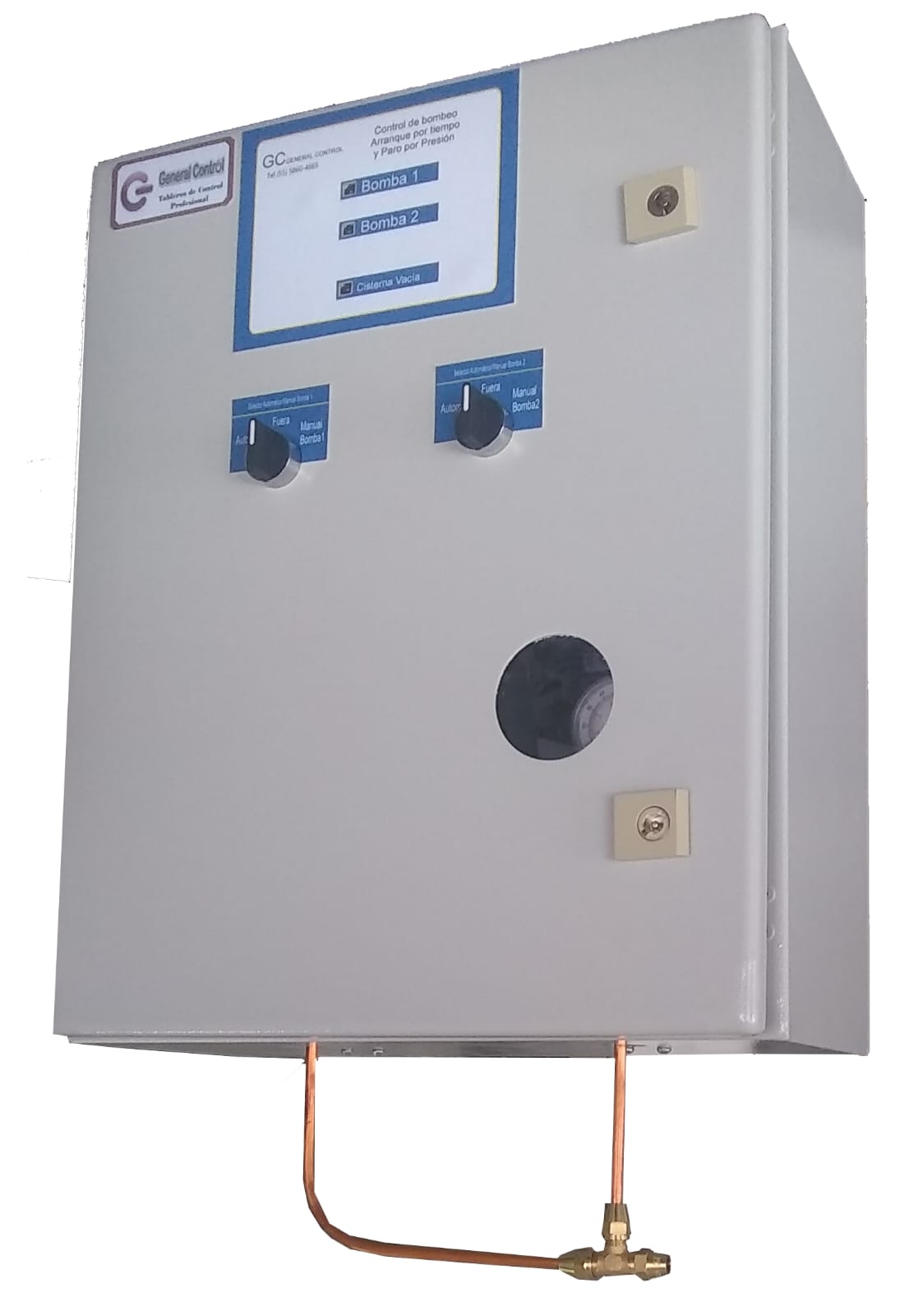 Tablero Sistema de Arranque por Tiempo y Paro por Presión Dúplex LINEA BASICA 220V 3F