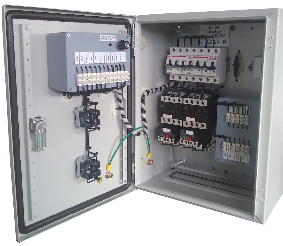 Tablero para Bombeo Cisterna Tinaco Duplex LINEA BASICA 127V 1F